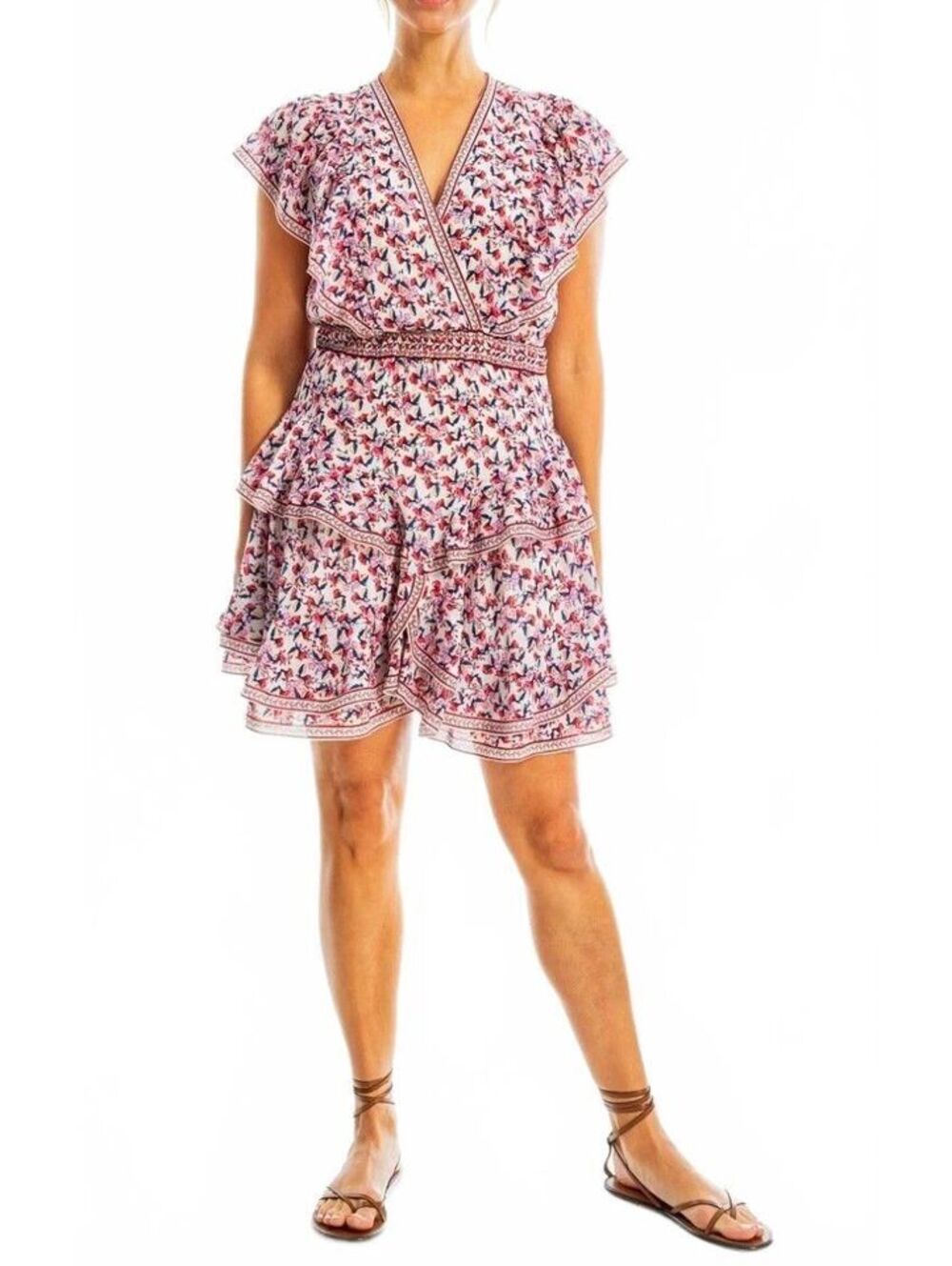 Size L - New Max Studio Fliral Short Dress